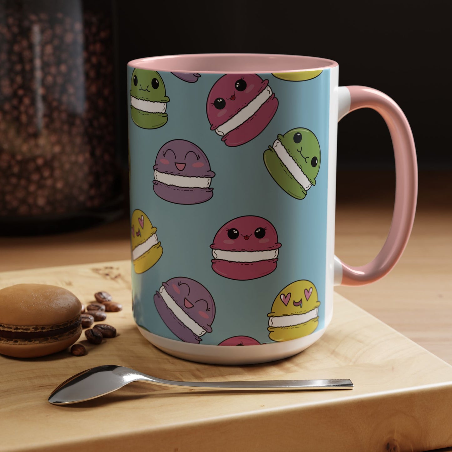Macaron Pattern Ceramic Mug
