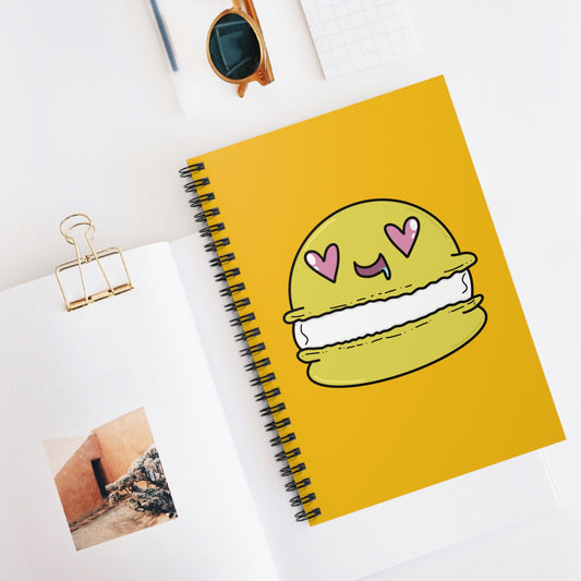 Yellow Macaron Spiral Notebook