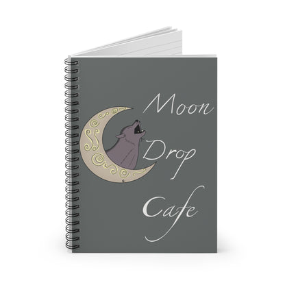 Moon Drop Café Spiral Notebook - V2