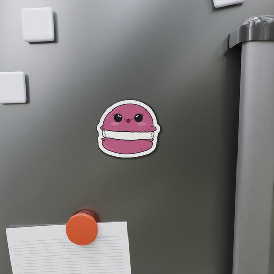 Pink Macaron Kiss-Cut Magnet