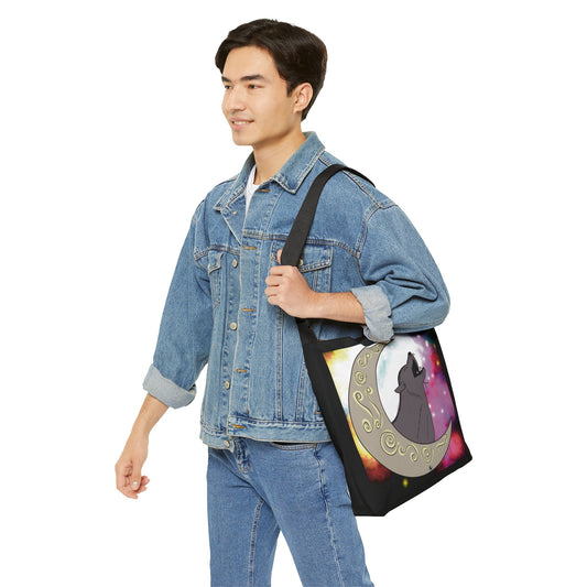 Moon Drop Cafe Adjustable Tote Bag