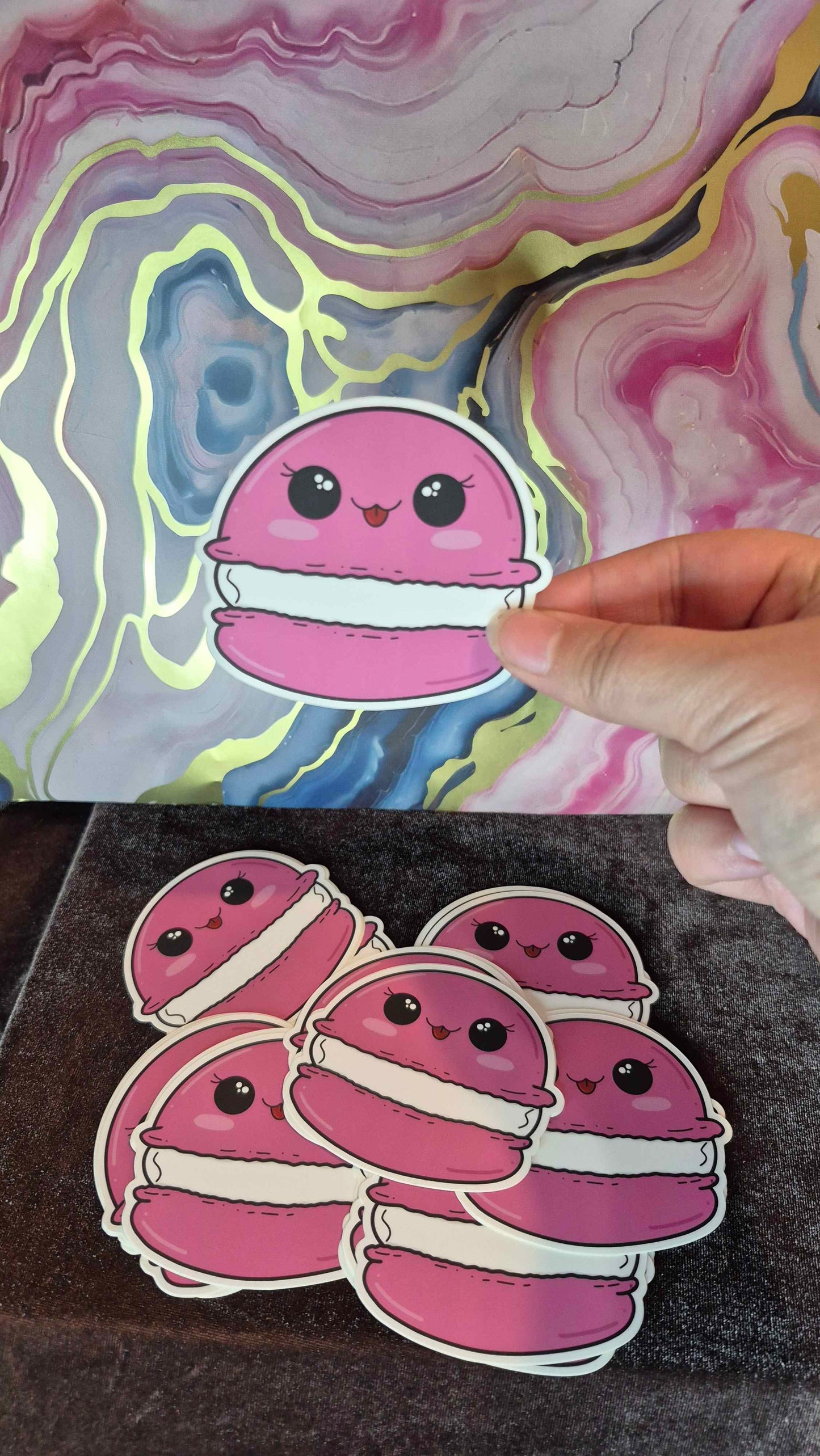 Pink Macaron Sticker