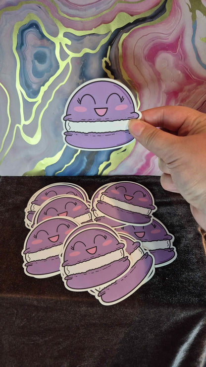 Purple Macaron Sticker