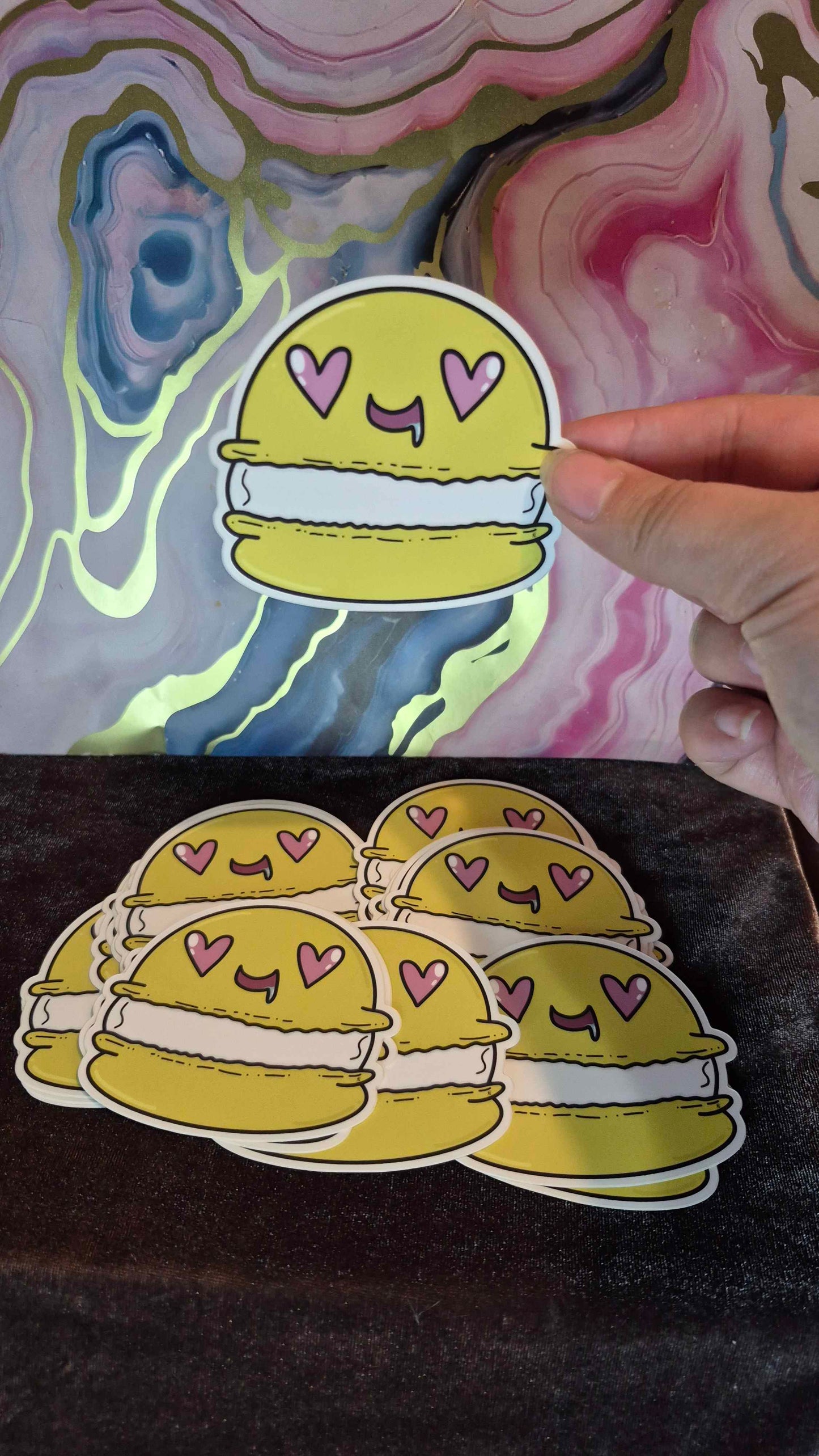 Yellow Macaron Sticker