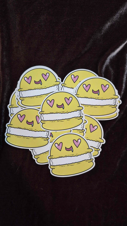 Yellow Macaron Sticker