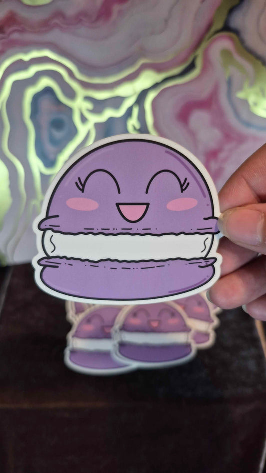 Purple Macaron Sticker