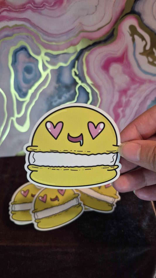 Yellow Macaron Sticker