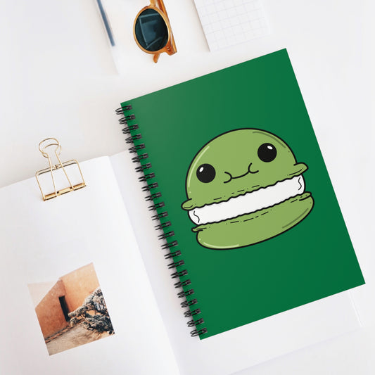 Green Macaron Spiral Notebook