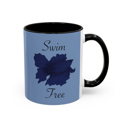 Swim Free Ceramic Mug