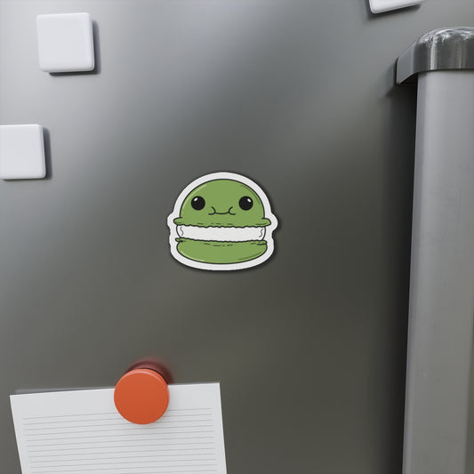 Green Macaron Kiss-Cut Magnet