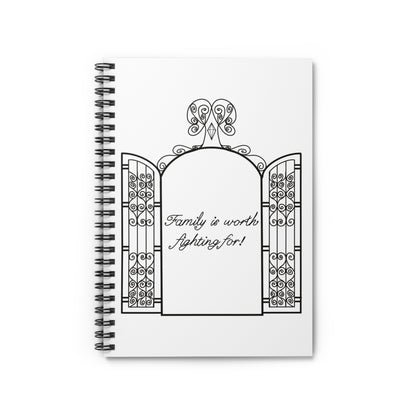Family is Worth Fighting For - Spiral Notebook