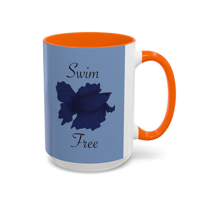 Swim Free Ceramic Mug