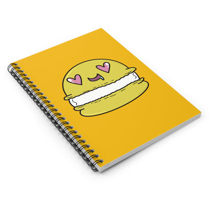 Yellow Macaron Spiral Notebook