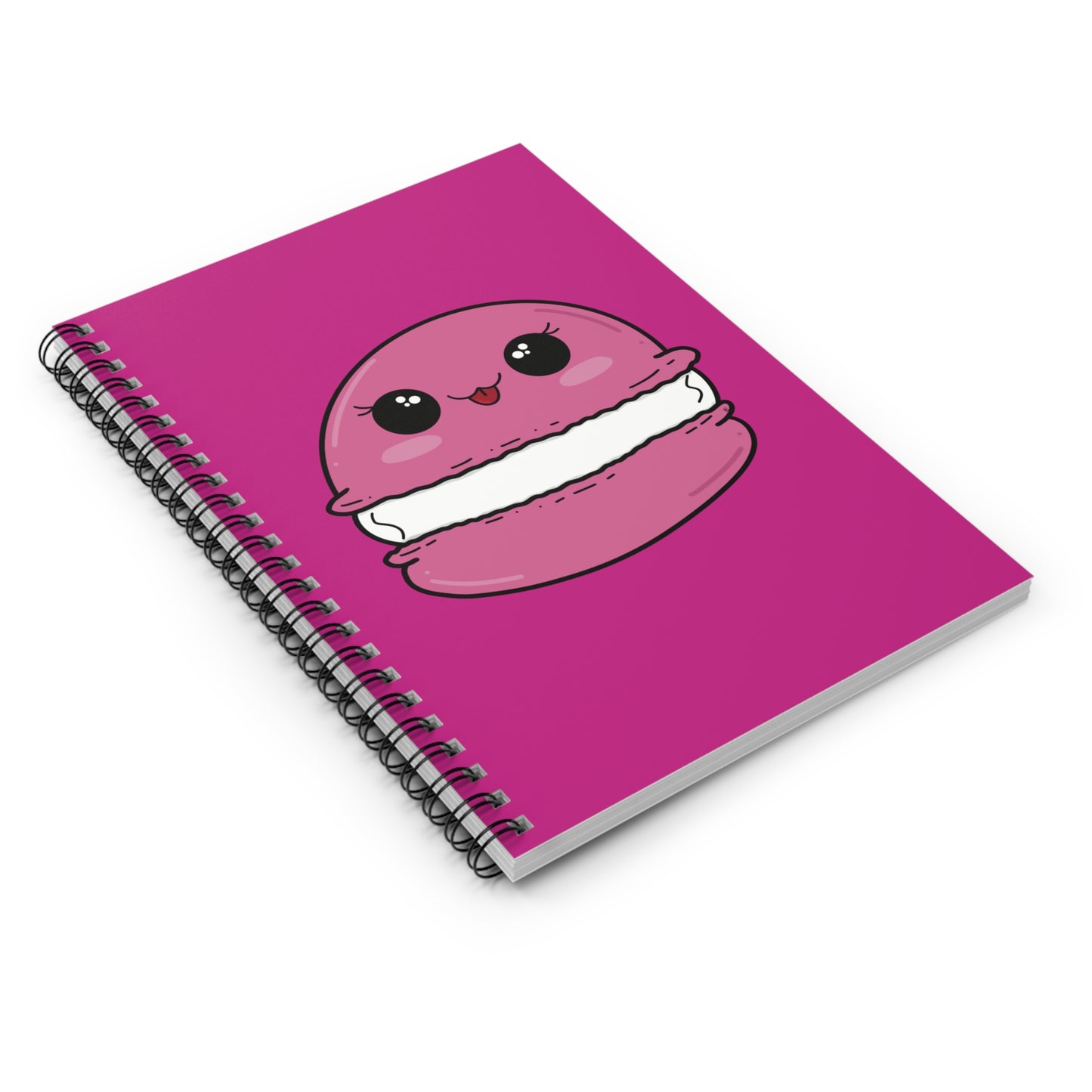 Pink Macaron Spiral Notebook