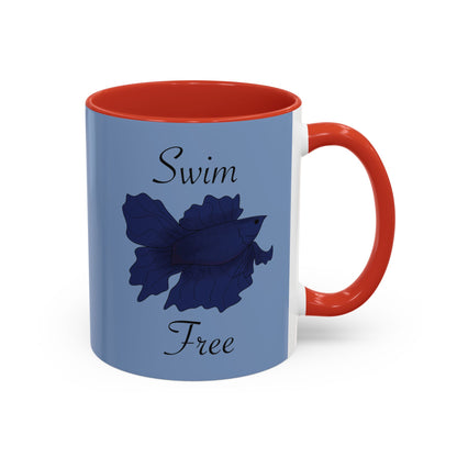 Swim Free Ceramic Mug
