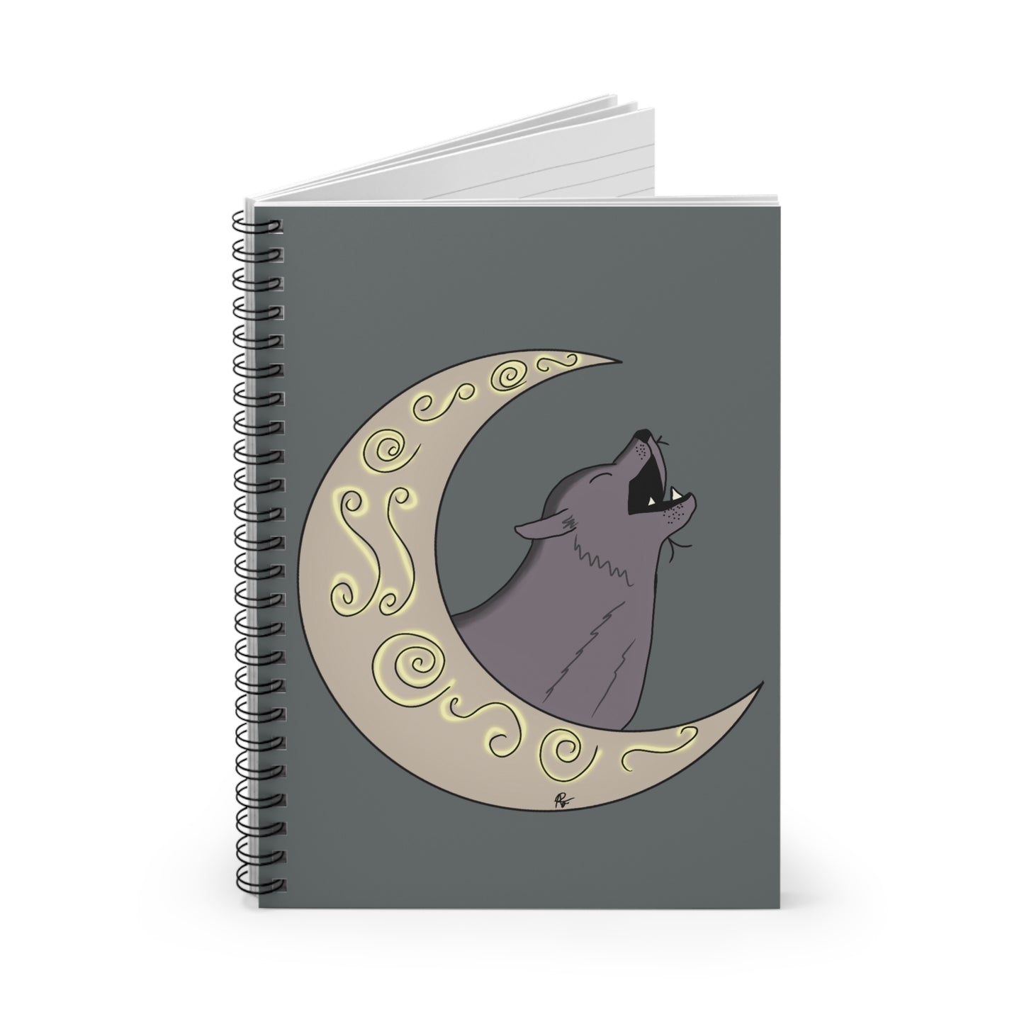 Moon Drop Cafe Spiral Notebook - V1