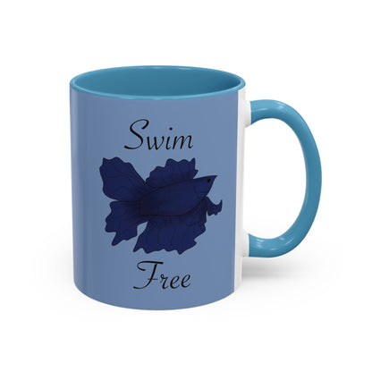 Swim Free Ceramic Mug