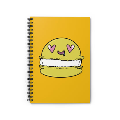 Yellow Macaron Spiral Notebook